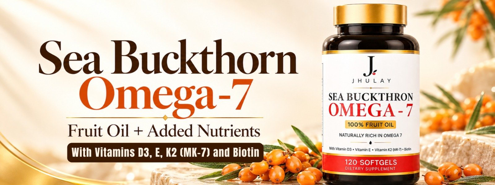 Jhulay Sea Buckthorn Omega-7 supplement